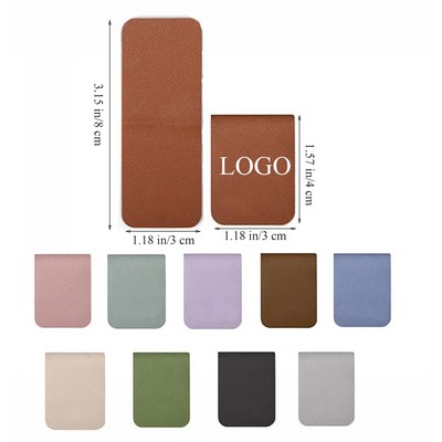 Personalized Magnetic PU Leather Bookmark